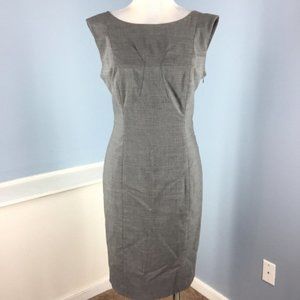 Club Monaco Wool Gray Fitted Sheath Office Dress